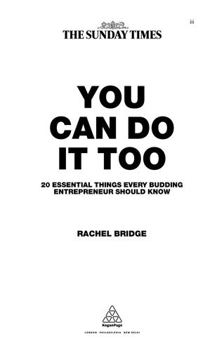 You can do it too by Rachel Bridge book cover