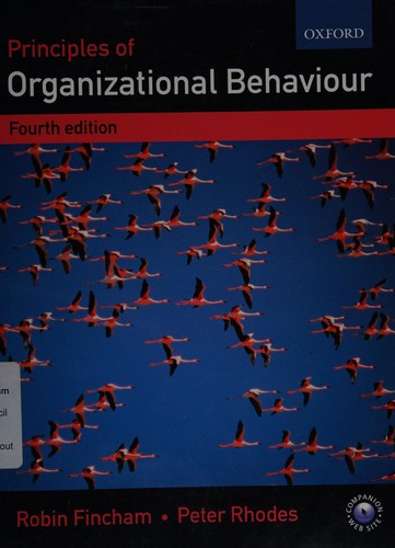 Principles of organizational behaviour by Robin Fincham, Peter Rhodes book cover