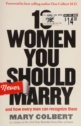 13 Women You Should Never Marry by Mary Colbert book cover