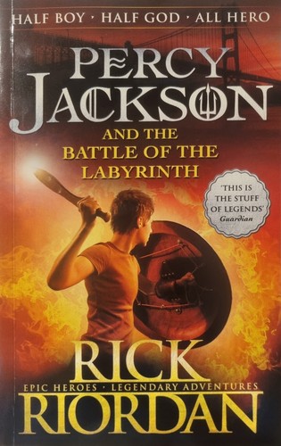 Percy Jackson and the Battle of the Labyrinth by Rick Riordan book cover