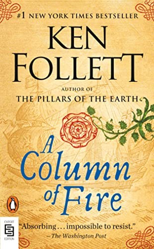 A COLUMN OF FIRE by Ken Follett book cover