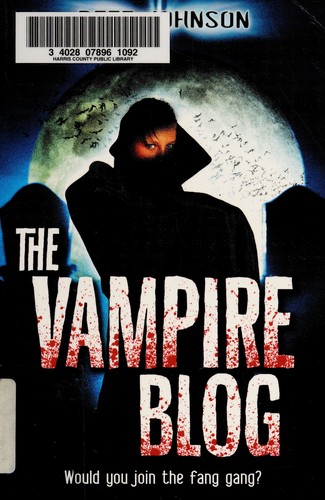 The vampire blog by Pete Johnson book cover