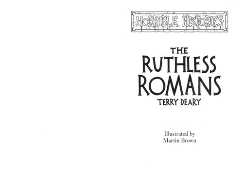 The ruthless Romans by Terry Deary book cover