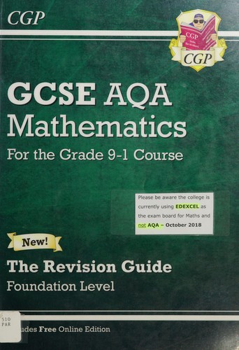 GCSE AQA mathematics for the grade 9-1 course by Richard Parsons book cover