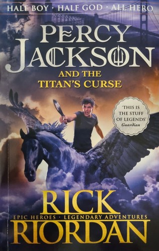 Percy Jackson and the Titan's curse by Rick Riordan book cover
