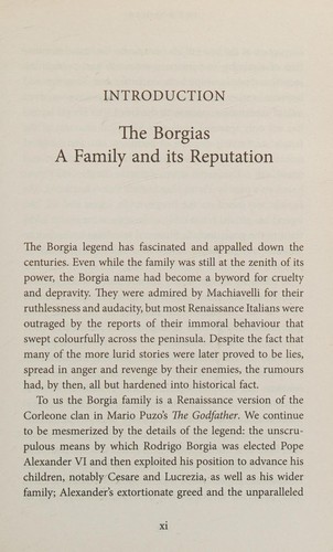 Borgias by Mary Hollingsworth book cover