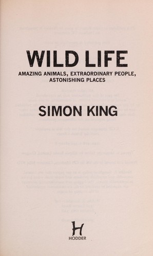 Wild life by Simon King book cover