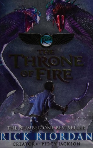 The Throne of Fire by Rick Riordan book cover