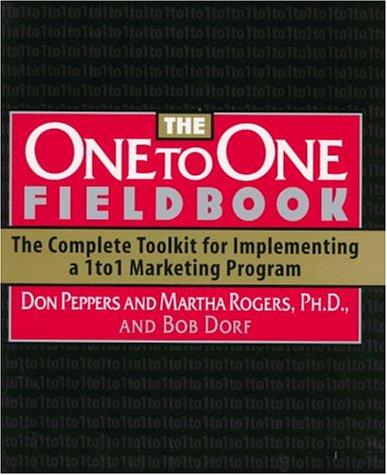 The one to one fieldbook by Don Peppers book cover