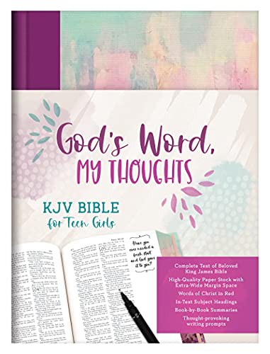 God's Word, My Thoughts KJV Bible for Teen Girls by Barbour Publishing book cover