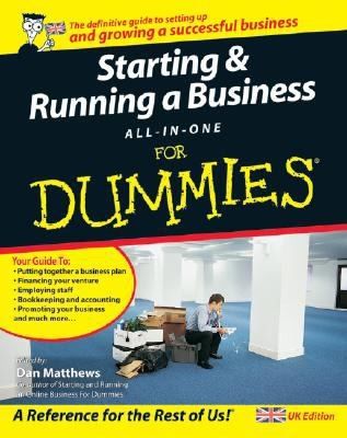Starting A Business Al in lone For Dummies by Colin Barrow book cover
