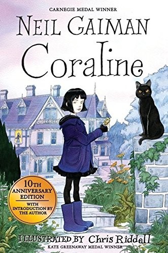 Coraline by Neil Gaiman book cover